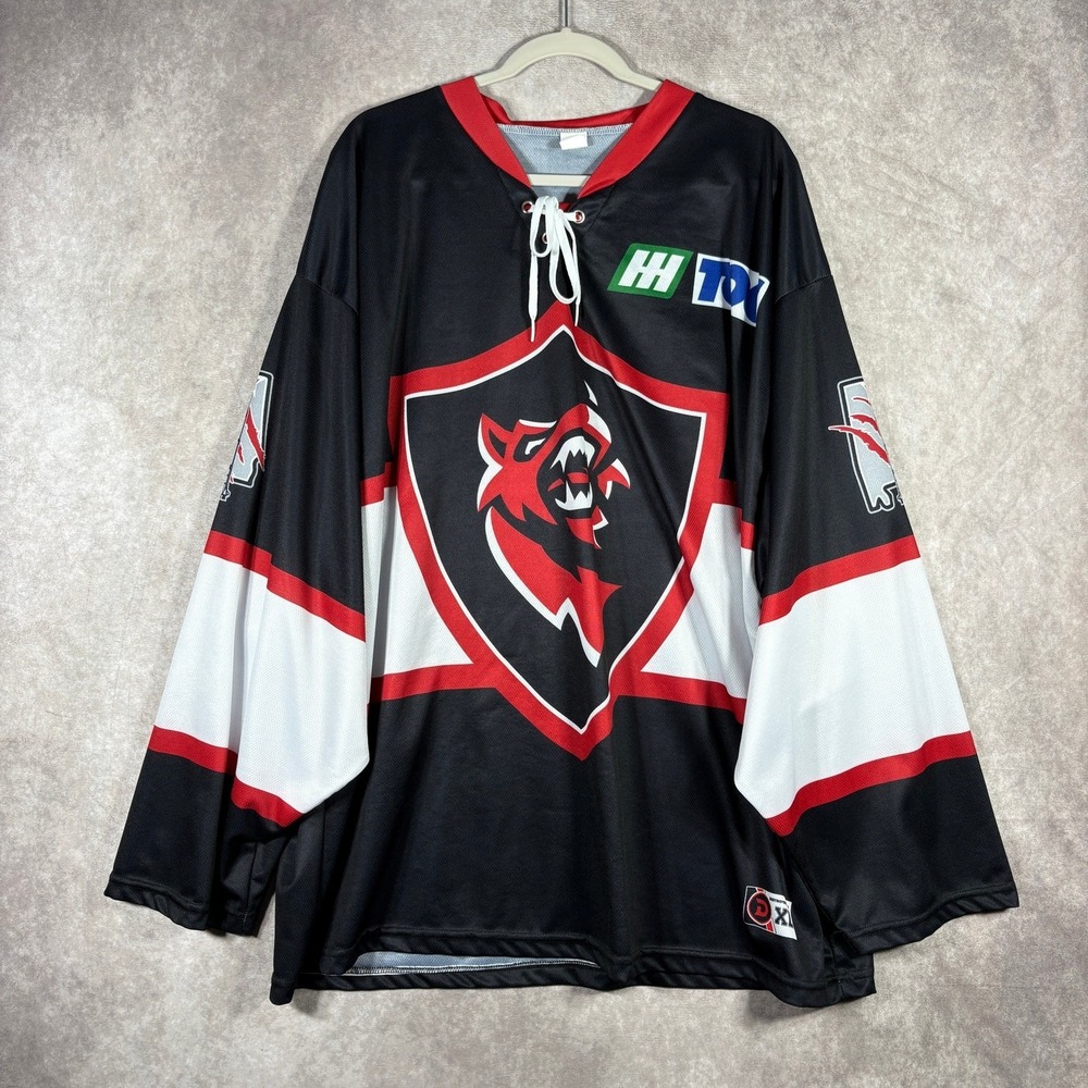 Charlotte Checkers Hockey Promo Jersey Mens XL Black TOC Sports‎ Minor League
